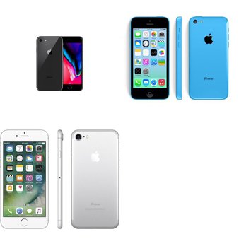 CLEARANCE! 3 Pcs – Apple iPhones – Refurbished (GRADE D – Unlocked) – Models: ME597LL/A, 3D032LL/A, 3C207LL/A