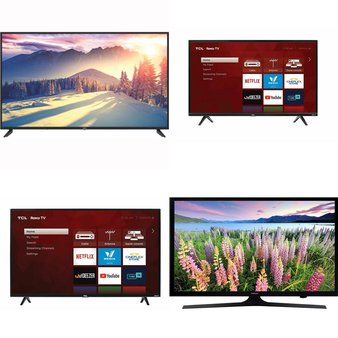 9 Pcs – LED/LCD TVs – Refurbished (GRADE A) – RCA, TCL, Samsung