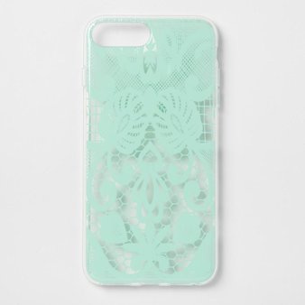 27 Pcs – heyday Apple iPhone 8 Plus/7 Plus/6s Plus/6 Plus Printed Lace Case-Teal – New, New Damaged Box, Like New, Open Box Like New – Retail Ready