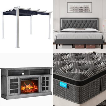 1 Pallet – 21 Pcs – Bedroom, Mattresses, Patio – Overstock – Amolife, Behost, Better Homes & Gardens, Homfa