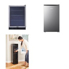 Pallet - 5 Pcs - Bar Refrigerators & Water Coolers - Customer Returns - Galanz, HISENSE, Primo