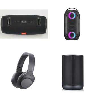 10 Pcs – Headphones & Portable Speakers – Refurbished (GRADE A) – Sony, JBL, LG, Anker