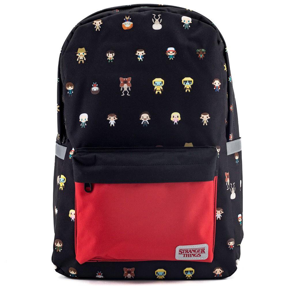 36 Pcs Loungefly Stranger Things Backpack Black New Like