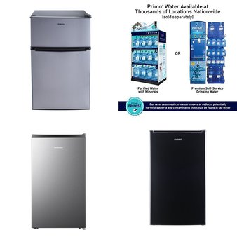 Pallet – 6 Pcs – Bar Refrigerators & Water Coolers, Refrigerators – Customer Returns – Galanz, Primo, Primo International, HISENSE