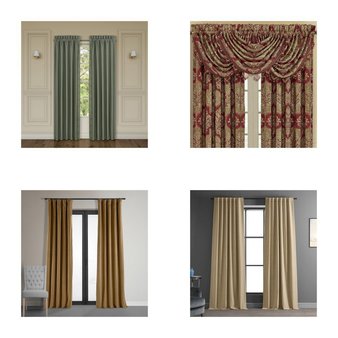 CLEARANCE! Pallet – 269 Pcs – Curtains & Window Coverings – Mixed Conditions – Eclipse, Sun Zero, Fieldcrest, Madison Park