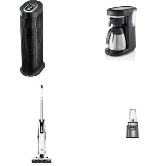 Pallet – 20 Pcs – Single Cup Brewers, Vacuums, Humidifiers / De-Humidifiers – Open Box Customer Returns – Keurig, Mr. Coffee, Ninja, T-Fal
