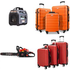 Pallet - 10 Pcs - Unsorted, Luggage, Hedge Clippers & Chainsaws, Generators - Customer Returns - Zimtown, HUYOSEN, Suitour, Pulsar