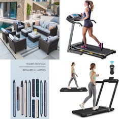 Pallet – 6 Pcs – Exercise & Fitness, Books, Unsorted, Patio – Customer Returns – MARNUR, White Press, ovios, SuperFit