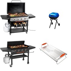 Pallet - 4 Pcs - Grills & Outdoor Cooking, Accessories - Customer Returns - Blackstone, Americana, North Atlantic Imports