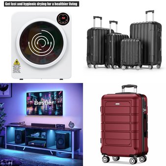 Pallet – 16 Pcs – Unsorted, Luggage, Vacuums, Laundry – Customer Returns – INSE, Travelhouse, Ktaxon, SHOWKOO