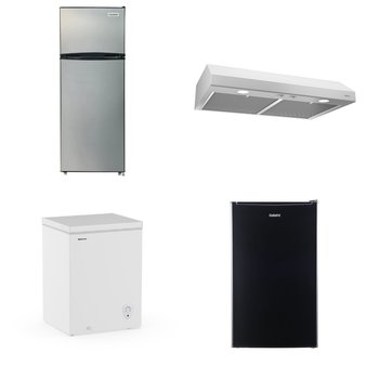 Pallet – 8 Pcs – Refrigerators, Bar Refrigerators & Water Coolers, Freezers, Accessories – Customer Returns – Galanz, HISENSE, Broan, Frigidaire