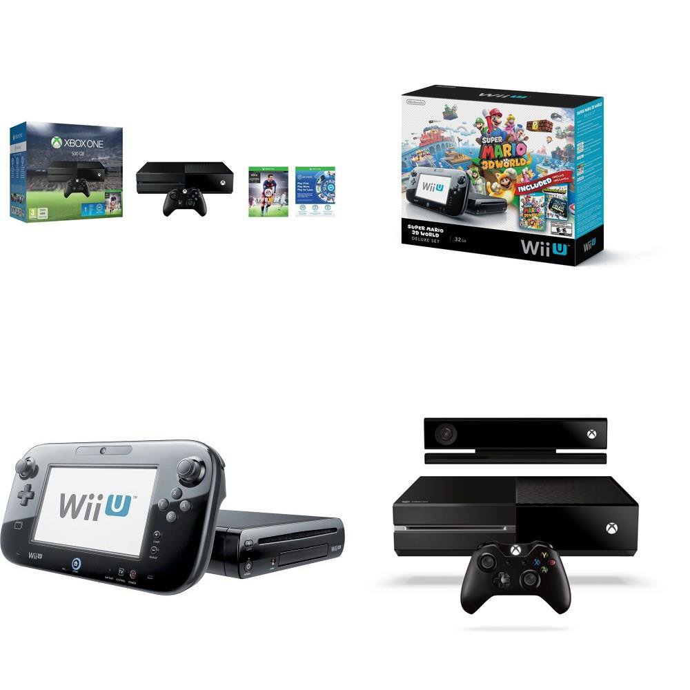  Nintendo Wii U Deluxe Set: Super Mario 3D World and Nintendo  Land Bundle - Black 32 GB : Video Games