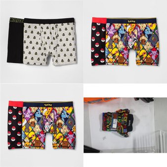 100 Pcs – Underwear & Socks – New – Retail Ready – The Pokemon Co., Star Wars, Harry Potter