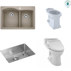 Pallet - 11 Pcs - Kitchen & Bath Fixtures, Hardware, Office Supplies - Customer Returns - Toto, TOTO USA, ELKAY, Kohler