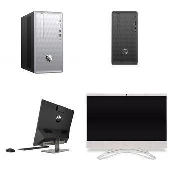 Pallet – 22 Pcs – Desktop Computers – Scrap – HP, Skytech Gaming, DELL