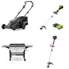 Pallet - 17 Pcs - Trimmers & Edgers, Mowers, Grills & Outdoor Cooking, Hedge Clippers & Chainsaws - Customer Returns - Hyper Tough, Mm, GreenWorks Tools, Ozark Trail