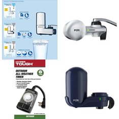 Pallet - 169 Pcs - Kitchen & Dining, Hardware, Kitchen & Bath Fixtures, Humidifiers / De-Humidifiers - Customer Returns - Brita, PUR, Kaz, Hyper Tough
