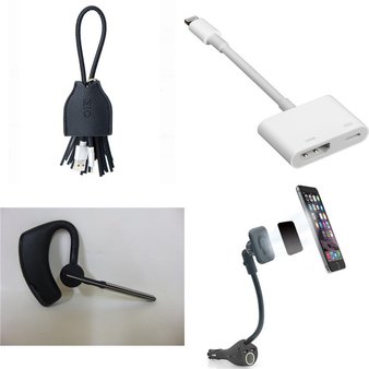 165 Pcs – Cellular Phones Accessories – Used, Like New – Anker, Motile, PREMIER, Plantronics