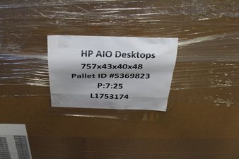 Pallet – 55 Pcs – Desktop Computers – Salvage – HP