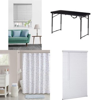 CLEARANCE! 3 Pallets – 292 Pcs – Bath, Curtains & Window Coverings, Kitchen & Dining, Camping & Hiking – Customer Returns – Mainstays, Better Homes & Gardens, The Pioneer Woman, Ozark Trail