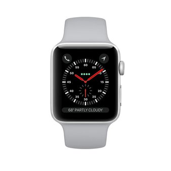 25 Pcs – Apple Watch Gen 3 Series 3 42mm Silver Aluminum – Fog Sport Band GPS MQL02LL/A – Refurbished (GRADE A – Original Box)