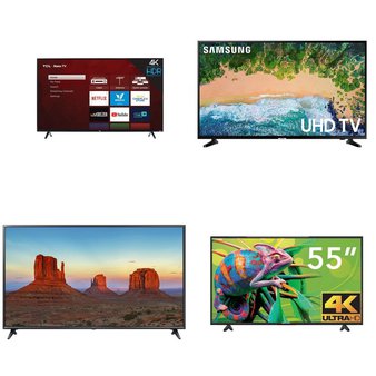 6 Pcs – LED/LCD TVs (46″ – 55″) – Refurbished (GRADE A) – TCL, Samsung, PROSCAN, LG