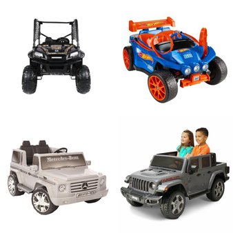Pallet – 4 Pcs – Vehicles, Outdoor Sports – Customer Returns – Realtree, Jeep, Mattel, Kid Motorz