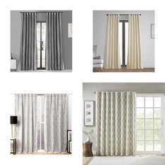 CLEARANCE! Pallet - 294 Pcs - Curtains & Window Coverings, Decor - Mixed Conditions - Fieldcrest, Eclipse, Sun Zero, Madison Park