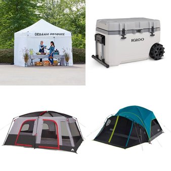 Pallet – 13 Pcs – Camping & Hiking – Customer Returns – Ozark Trail, Coleman, The Coleman Company, Inc., Igloo