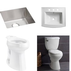 Pallet - 17 Pcs - Hardware, Kitchen & Bath Fixtures - Customer Returns - Kohler, TOTO USA, Toto, ELKAY