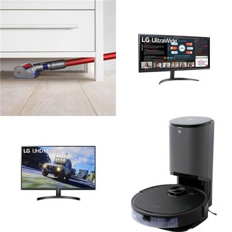 Pallet – 19 Pcs – Monitors, Vacuums, Speakers, Power Tools – Customer Returns – LG, onn., Samsung, Hoover