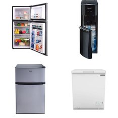 Pallet - 6 Pcs - Refrigerators, Bar Refrigerators & Water Coolers, Freezers - Customer Returns - Galanz, Frigidaire, Primo Water