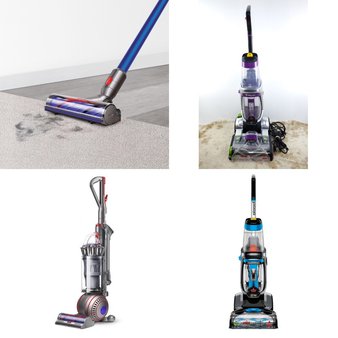 Pallet – 10 Pcs – Vacuums – Damaged / Missing Parts / Tested NOT WORKING – Bissell, Hoover, Dyson, Shark