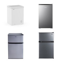 Pallet - 5 Pcs - Bar Refrigerators & Water Coolers, Freezers, Refrigerators - Customer Returns - HISENSE, Arctic King, Galanz