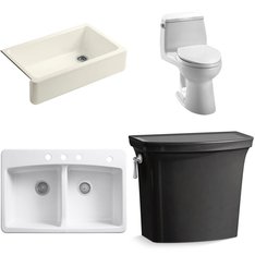 Pallet - 13 Pcs - Hardware, Kitchen & Bath Fixtures - Customer Returns - Kohler, Saniflo, BLANCO CERANA, Sterling