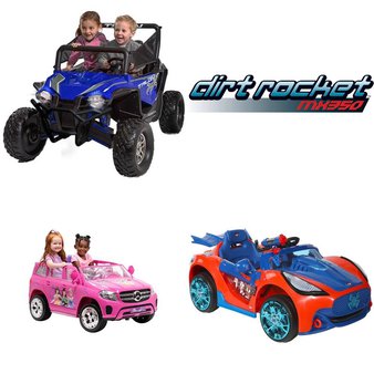 Pallet – 4 Pcs – Vehicles – Customer Returns – Disney Princess, Razor, Spider-Man, Honda