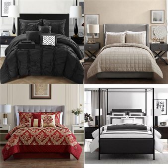 Pallet – 20 Pcs – Comforters and Duvets – Like New – Private Label Home Goods, RIVERBROOK HOME, Chic Home, Noble Linens