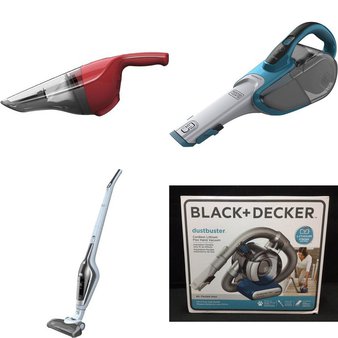 Pallet – 157 Pcs – Home Vacuum Cleaners – Customer Returns – BLACK & DECKER, Black and Decker