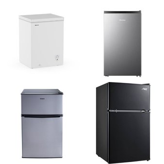 Pallet – 8 Pcs – Freezers, Bar Refrigerators & Water Coolers, Refrigerators – Customer Returns – HISENSE, Galanz, Arctic King, Igloo