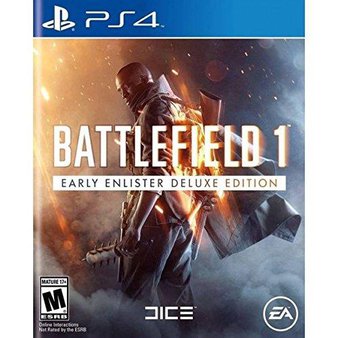 35 Pcs – Electronic Arts Battlefield 1 Early Enlister Deluxe Edition (Playstation 4) – Like New, Open Box Like New – Retail Ready