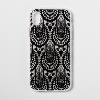 27 Pcs – Heyday Apple iPhone XR Case, Black Lace – Hard Polycarbonate – Open Box Like New, New, Like New, New Damaged Box – Retail Ready