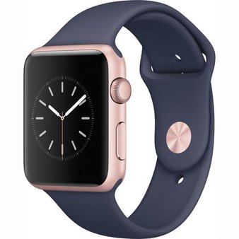 5 Pcs – Apple Watch Gen 2 Ser. 1 42mm Rose Gold – Midnight Blue Sport Band MNNM2LL/A – Refurbished (GRADE C) – Smartwatches