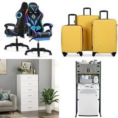 Pallet – 10 Pcs – Bedroom, Unsorted, Luggage, Office – Customer Returns – Ktaxon, GIKPAL, Hoffree, Homfa
