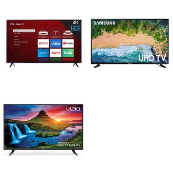 5 Pcs – LED/LCD TVs – Refurbished (GRADE C) – VIZIO, TCL, Samsung