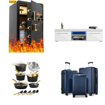 Pallet – 14 Pcs – Luggage, Unsorted, Bedroom, Office – Customer Returns – Travelhouse, BestOffice, GIKPAL, GRANITESTONE
