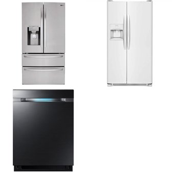 Lowes – 3 Pcs – Refrigerators, Dishwashers – New Damaged Box (Scratch & Dent)