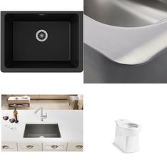 Pallet – 8 Pcs – Kitchen & Bath Fixtures, Hardware – Customer Returns – Kohler, TOTO USA, Blanco, ELKAY
