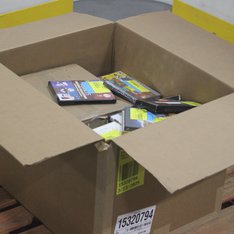 1 Parcel Box - 148 Pcs - DVD Discs, Blu-ray Discs, Cases, Sony - NEW/SEALED Products - Walmart
