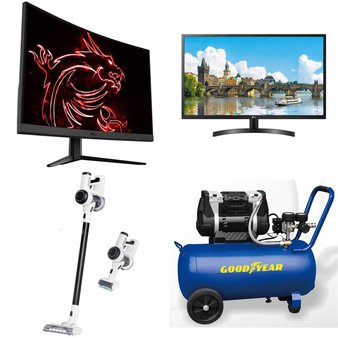 Pallet – 26 Pcs – Monitors, Speakers, Vacuums, Accessories – Customer Returns – onn., Samsung, LG, MSI