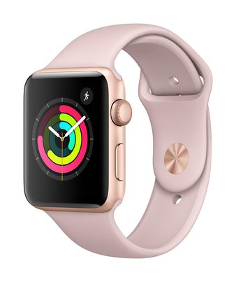 10 Pcs – Apple Watch Gen 3 Series 3 42mm Gold Aluminum – Pink Sand Sport Band MQL22LL/A – Refurbished (GRADE A)
